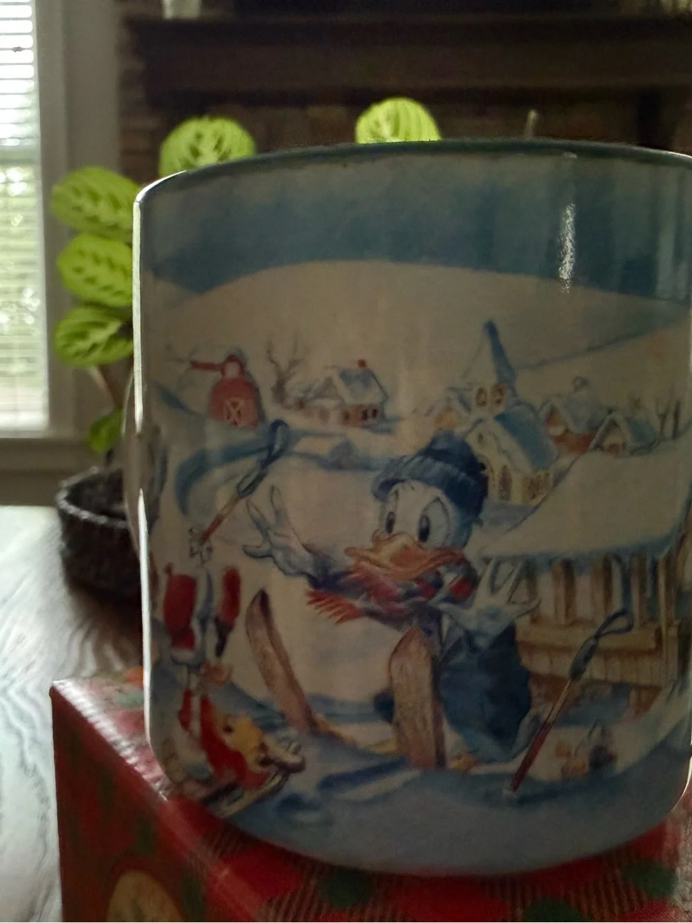Vintage 1996 Mickey's Winter Wonderland Ceramic Coffee Mug